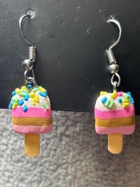 Paparazzi Kids Pink Popsicle Dangle Earrings